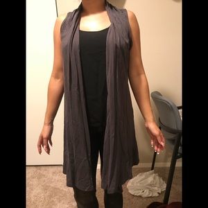 SOLD! Grey sleeveless duster